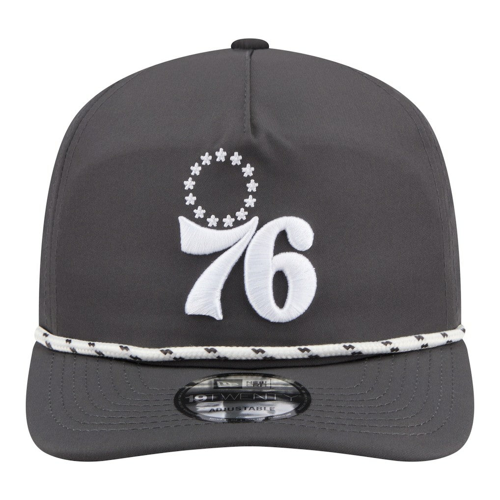 Philadelphia 76ers Tonal Rope 19TWENTY Adjustable Hat Graphite - New Era