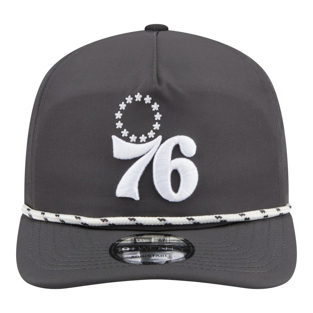 Philadelphia 76ers Tonal Rope 19TWENTY Adjustable Hat Graphite - New Era