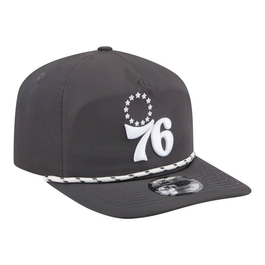 Philadelphia 76ers Tonal Rope 19TWENTY Adjustable Hat Graphite - New Era