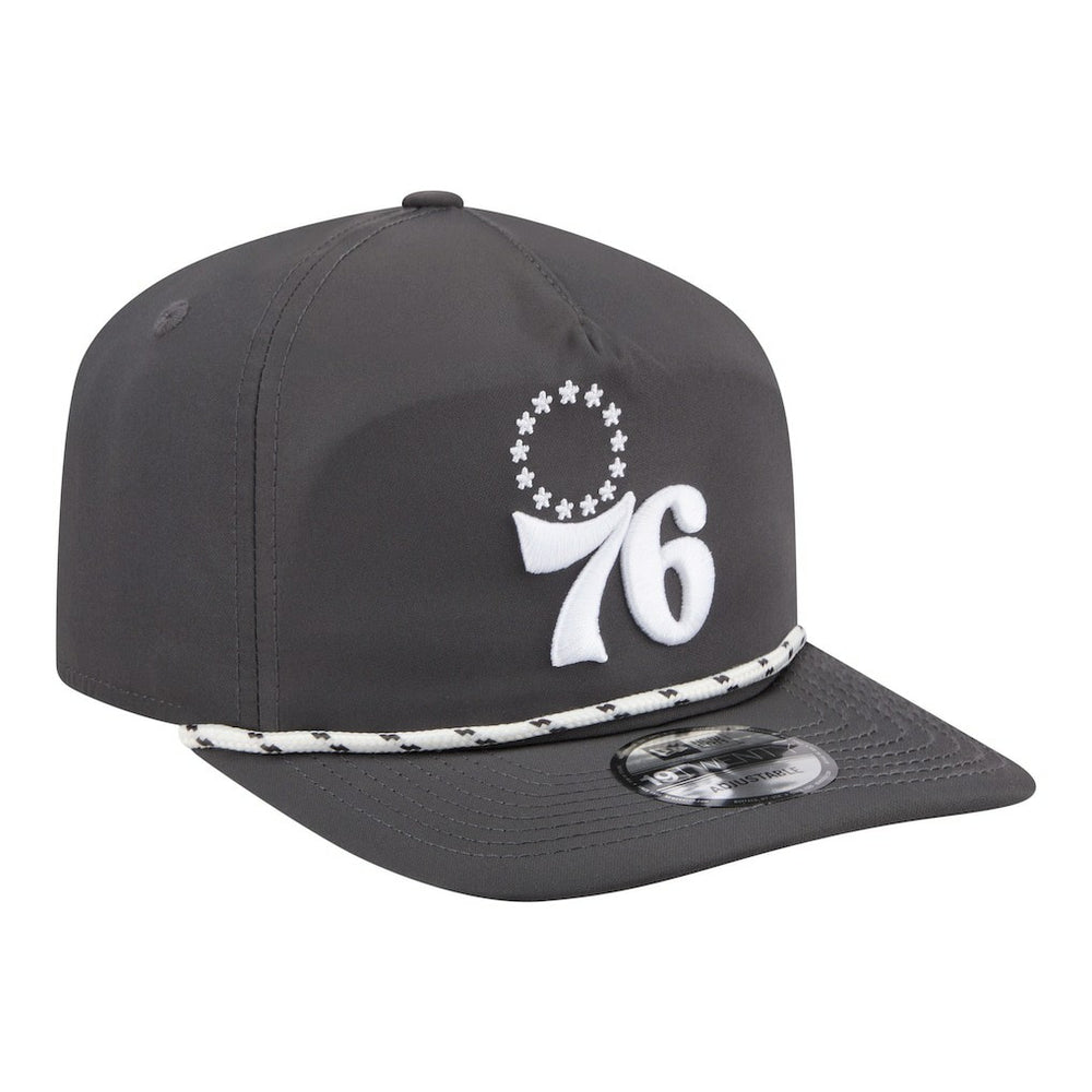 Philadelphia 76ers Tonal Rope 19TWENTY Adjustable Hat Graphite - New Era