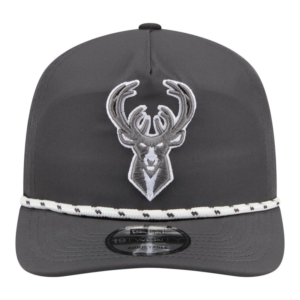 Milwaukee Bucks Tonal Rope 19TWENTY Adjustable Hat Graphite - New Era