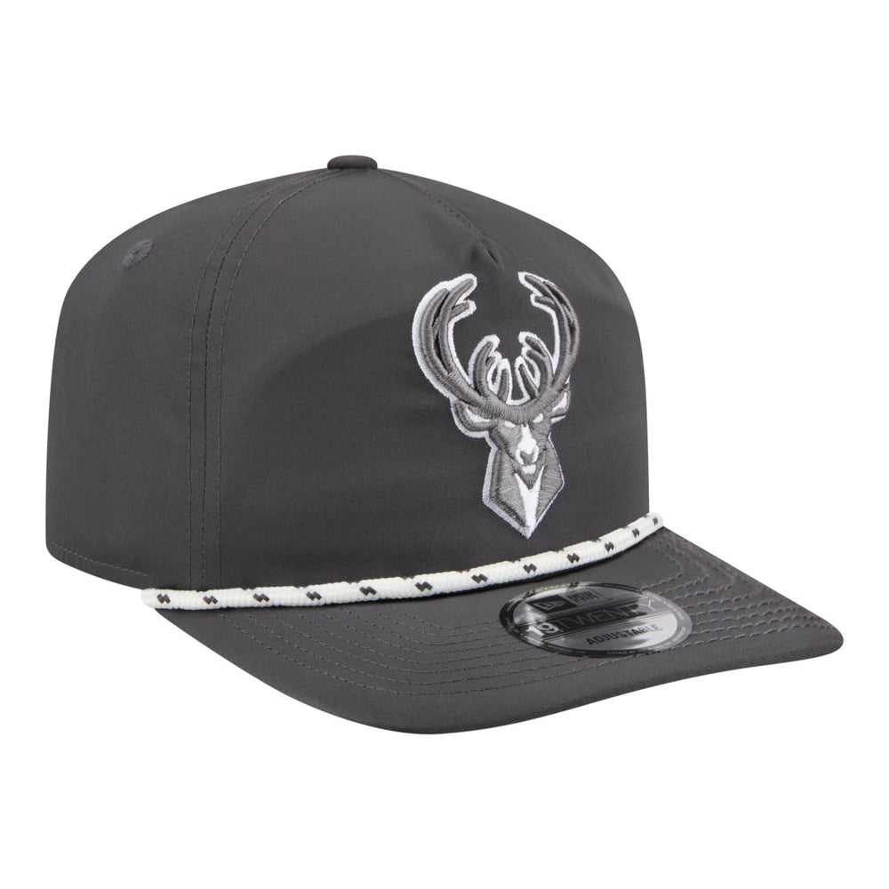 Milwaukee Bucks Tonal Rope 19TWENTY Adjustable Hat Graphite - New Era