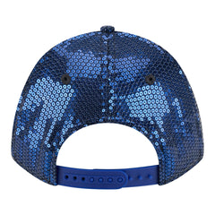 New York Knicks Women's Sequin M-Crown 9FORTY Adjustable Hat Blue - New Era