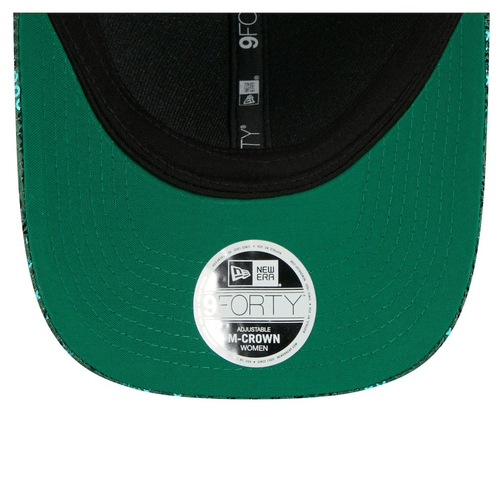 Boston Celtics Women's Sequin M-Crown 9FORTY Adjustable Hat Kelly Green - New Era