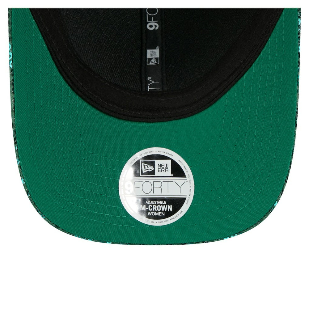 Boston Celtics Women's Sequin M-Crown 9FORTY Adjustable Hat Kelly Green - New Era