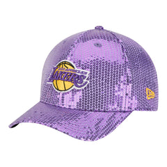 Los Angeles Lakers Women's Sequin M-Crown 9FORTY Adjustable Hat Purple - New Era