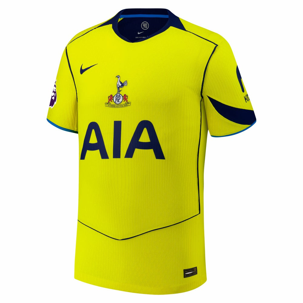 Tottenham Hotspur 2025/26 Third Jersey with Patch Yellow - Nike