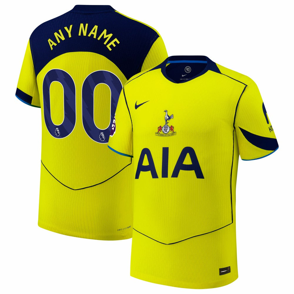 Tottenham Hotspur 2025/26 Third Custom Jersey Yellow - Nike outlet