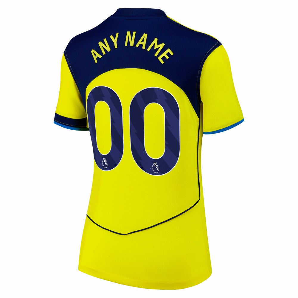 Tottenham Hotspur Women's 2025/26 Third Replica Custom Jersey Yellow - Nike