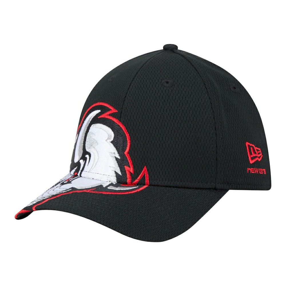 Buffalo Sabres New Era Oversized Logo M-Crown Flex 39THIRTY Hat - Black | US 203294102