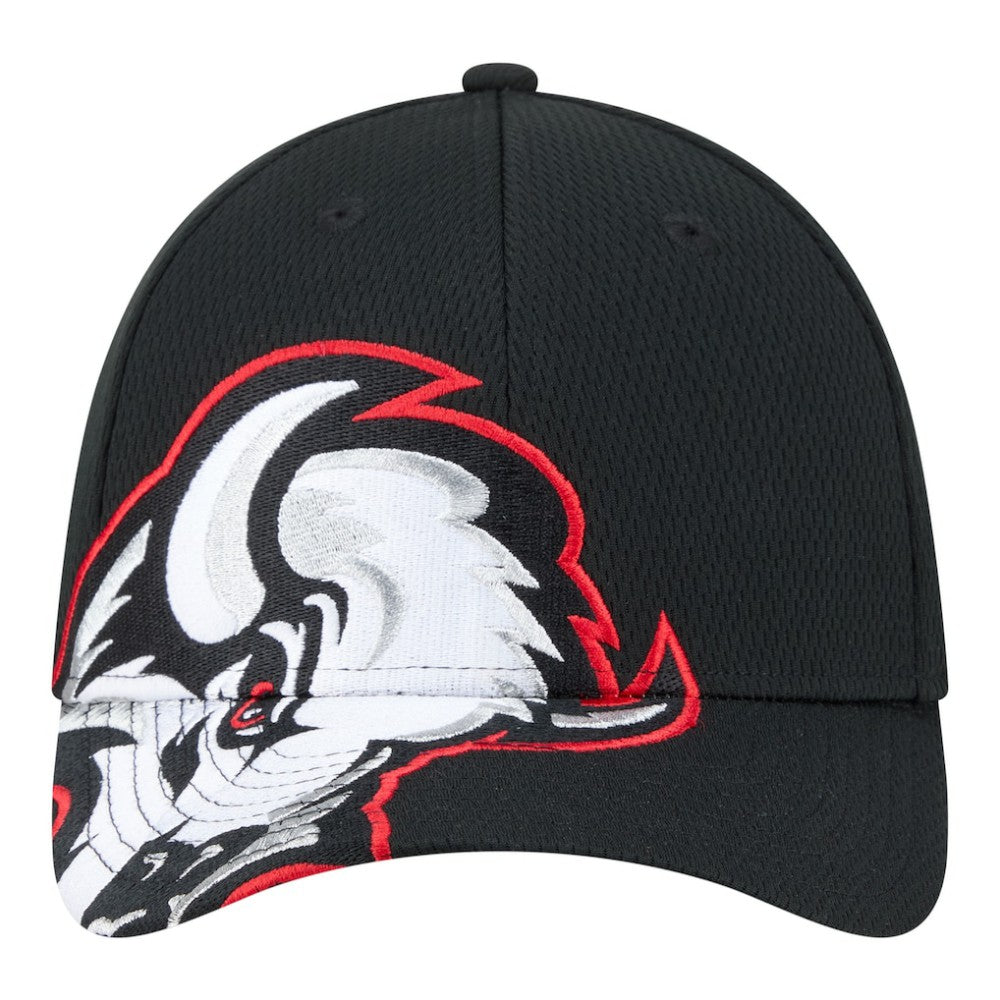 Buffalo Sabres New Era Oversized Logo M-Crown Flex 39THIRTY Hat - Black | US 203294102