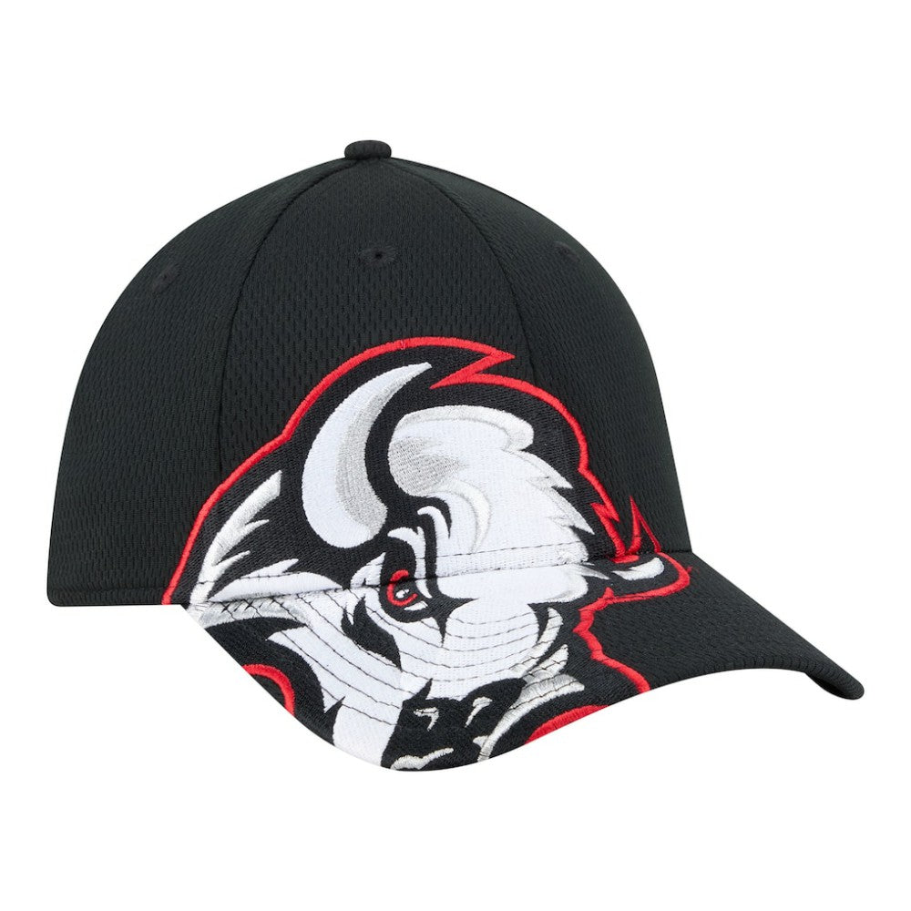 Buffalo Sabres New Era Oversized Logo M-Crown Flex 39THIRTY Hat - Black | US 203294102