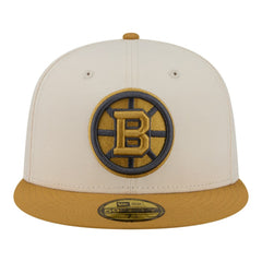 Boston Bruins New Era Colorpack Two-Tone 59FIFTY Fitted Hat - Cream/Tan | US 203294172