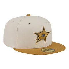 Dallas Stars New Era Colorpack Two-Tone 59FIFTY Fitted Hat - Cream/Tan | US 203294175