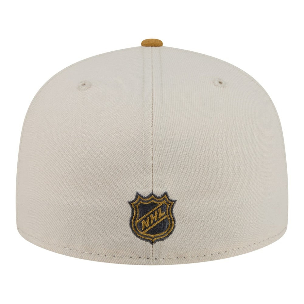 Chicago Blackhawks New Era Colorpack Two-Tone 59FIFTY Fitted Hat - Cream/Tan | US 203294177