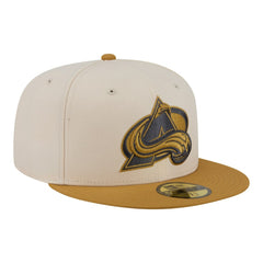 Colorado Avalanche New Era Colorpack Two-Tone 59FIFTY Fitted Hat - Cream/Tan | US 203294178