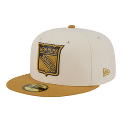 New York Rangers New Era Colorpack Two-Tone 59FIFTY Fitted Hat - Cream/Tan | US 203294182
