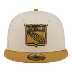 New York Rangers New Era Colorpack Two-Tone 59FIFTY Fitted Hat - Cream/Tan | US 203294182