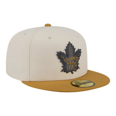 Toronto Maple Leafs New Era Colorpack Two-Tone 59FIFTY Fitted Hat - Cream/Tan | US 203294184