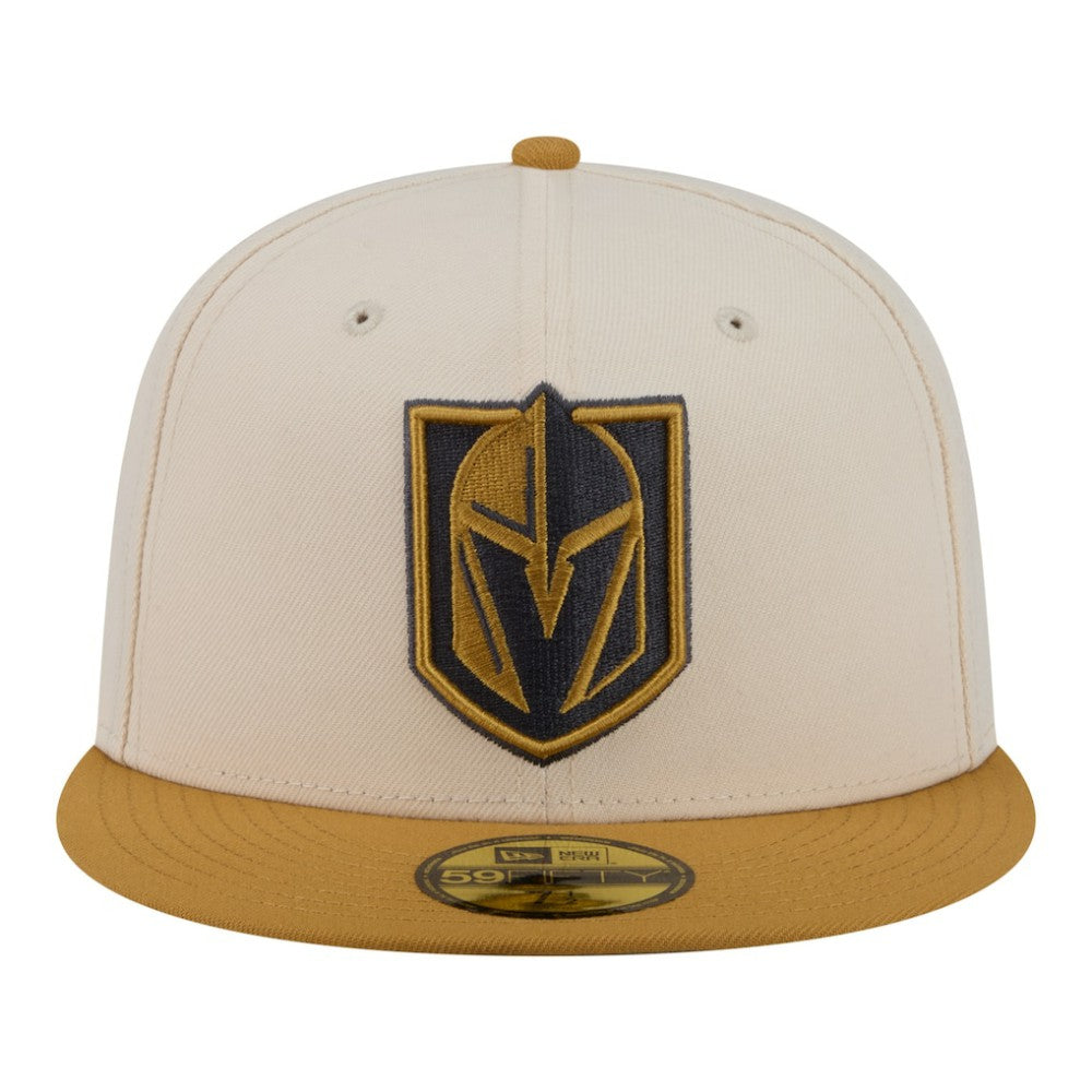 Vegas Golden Knights New Era Colorpack Two-Tone 59FIFTY Fitted Hat - Cream/Tan | US 203294188