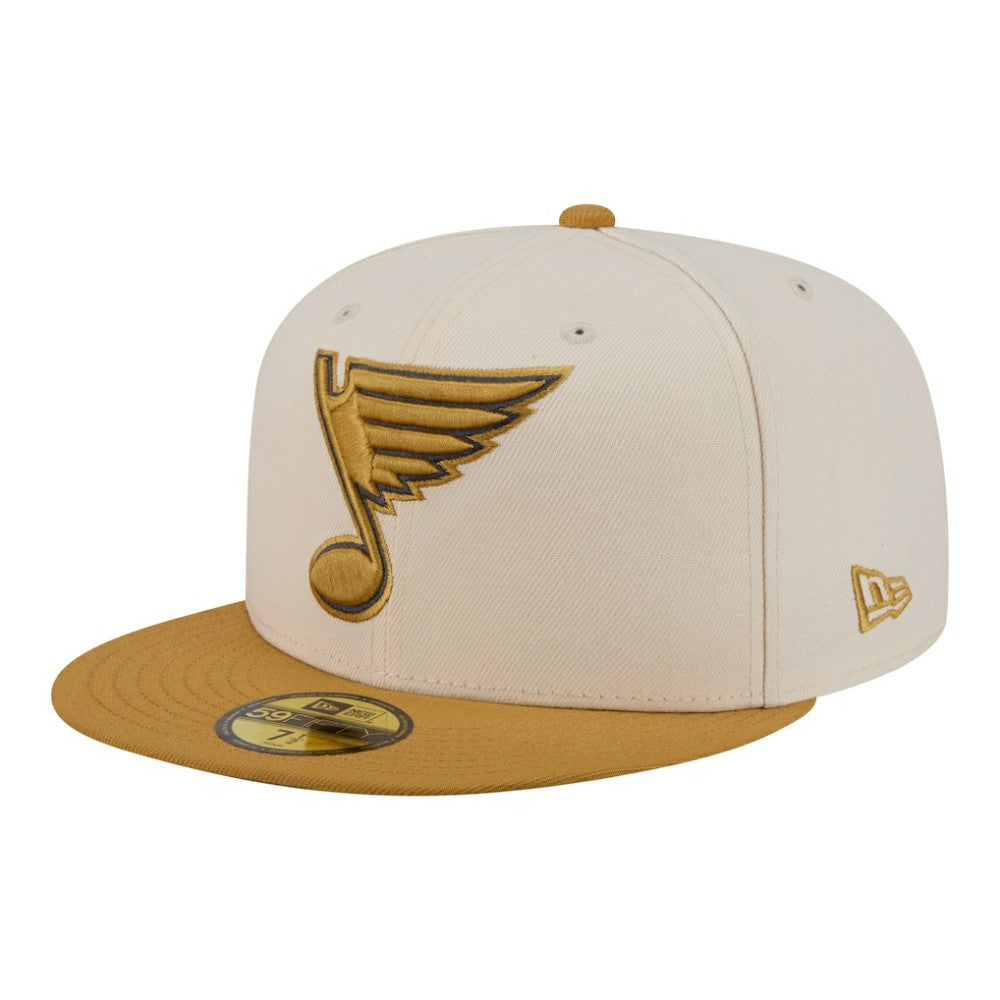 St. Louis Blues New Era Colorpack Two-Tone 59FIFTY Fitted Hat - Cream/Tan | US 203294190
