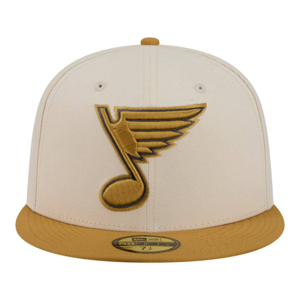 St. Louis Blues New Era Colorpack Two-Tone 59FIFTY Fitted Hat - Cream/Tan | US 203294190