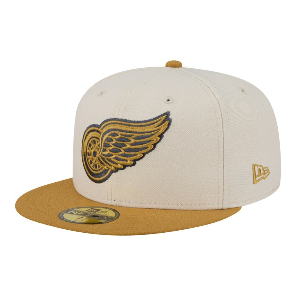 Detroit Red Wings New Era Colorpack Two-Tone 59FIFTY Fitted Hat - Cream/Tan | US 203294198