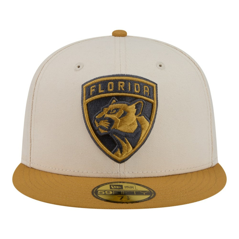 Florida Panthers New Era Colorpack Two-Tone 59FIFTY Fitted Hat - Cream/Tan | US 203294199