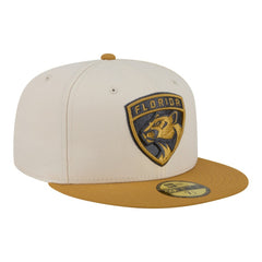 Florida Panthers New Era Colorpack Two-Tone 59FIFTY Fitted Hat - Cream/Tan | US 203294199