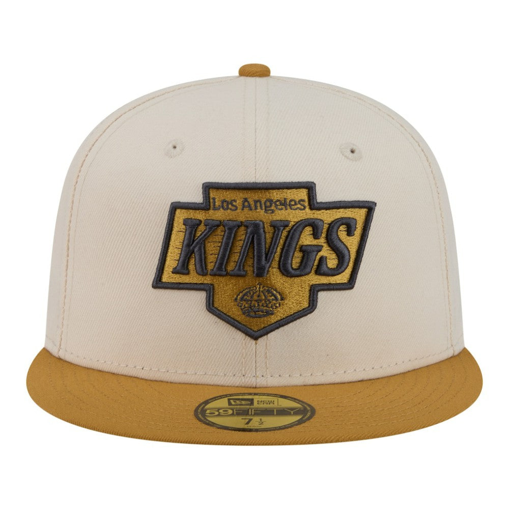 Los Angeles Kings New Era Colorpack Two-Tone 59FIFTY Fitted Hat - Cream/Tan | US 203294201
