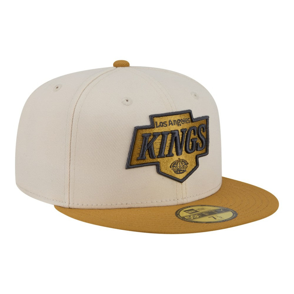 Los Angeles Kings New Era Colorpack Two-Tone 59FIFTY Fitted Hat - Cream/Tan | US 203294201