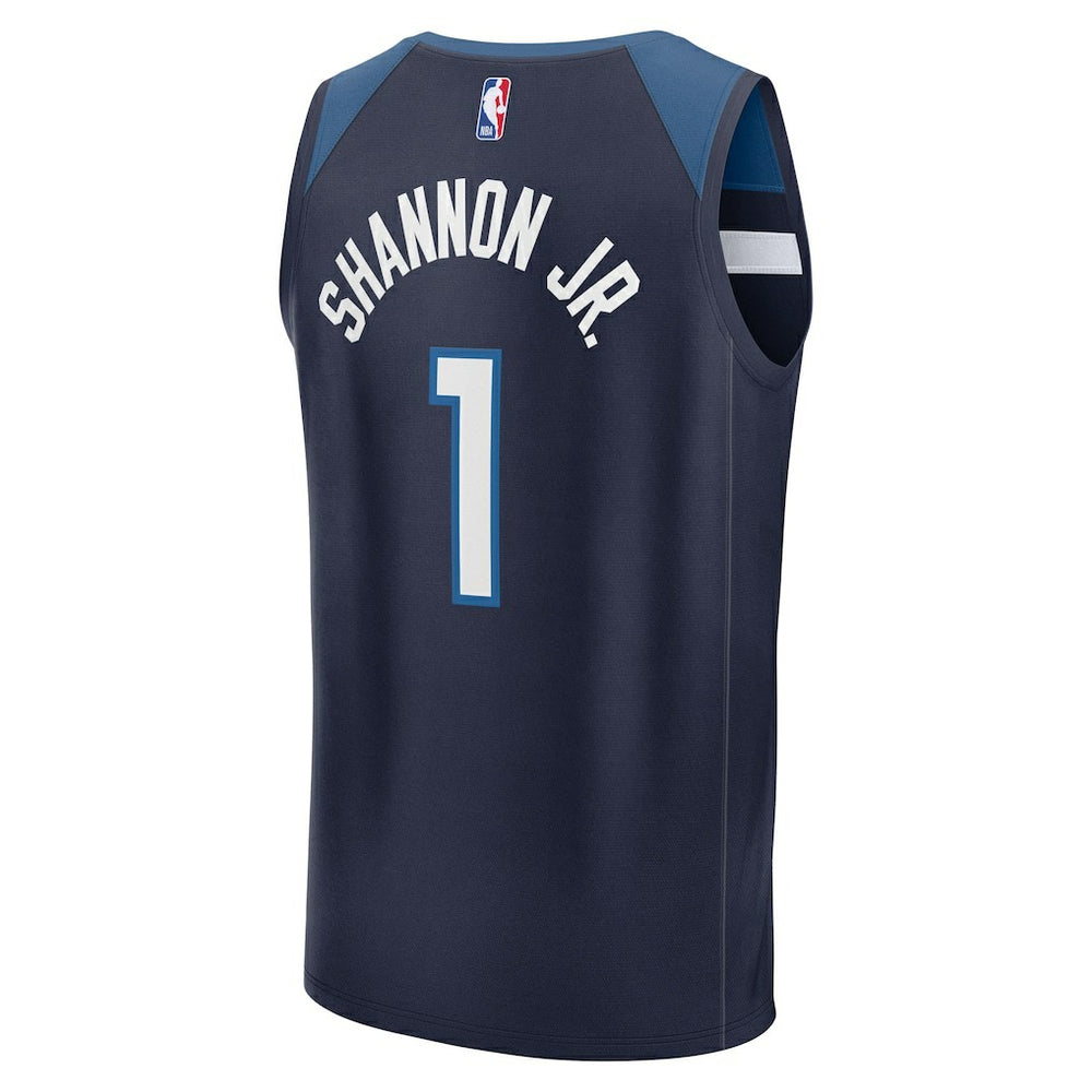 Terrence Shannon Jr. Minnesota Timberwolves Fast Break Replica Jersey Navy Icon Edition - Fanatics