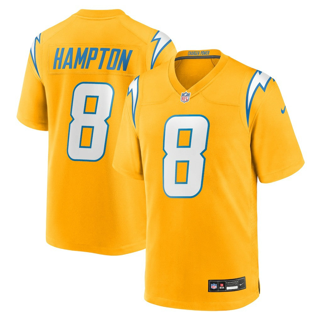 Omarion Hampton Los Angeles Chargers Alternate Charger Power Game Player Jersey - Gold Jerseys