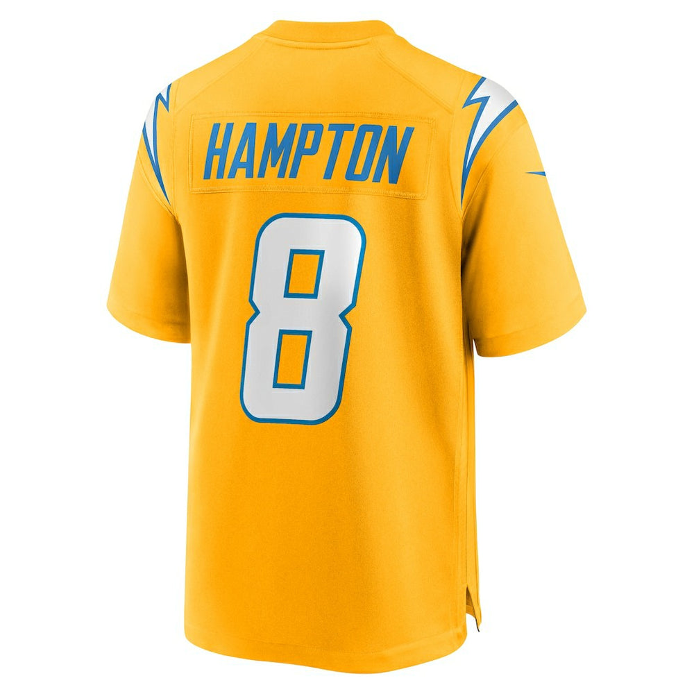 Omarion Hampton Los Angeles Chargers Alternate Charger Power Game Player Jersey - Gold Jerseys