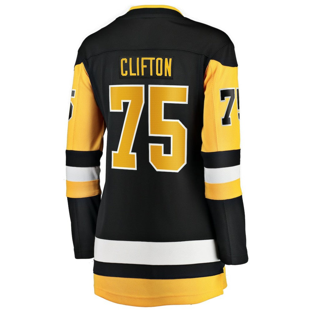 Connor Clifton Pittsburgh Penguins Fanatics Women's Home Breakaway Jersey - Black | US 203295002