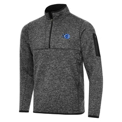 Orlando Magic Antigua New Logo Fortune Quarter-Zip Pullover Jacket Heather Black