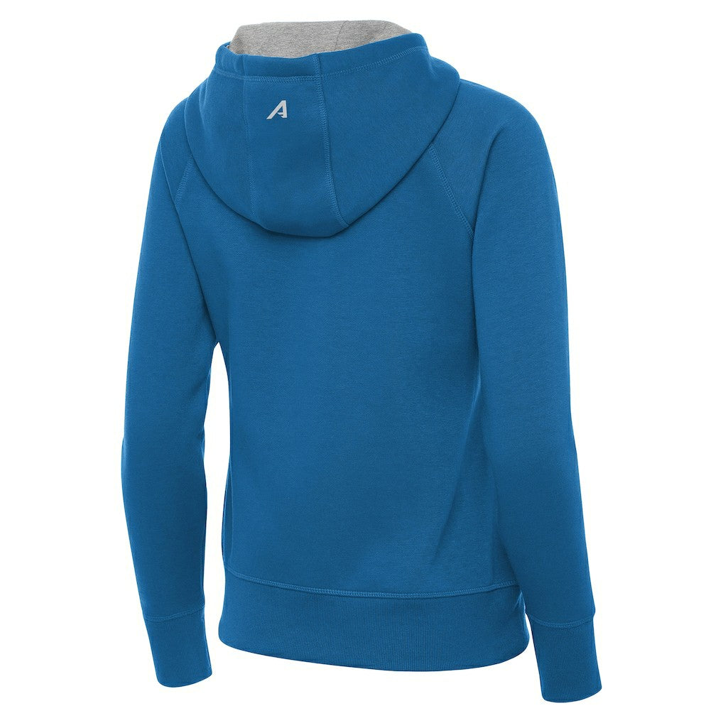 Orlando Magic Antigua Women's New Logo Victory Full-Zip Hooded Sweatshirt Blue