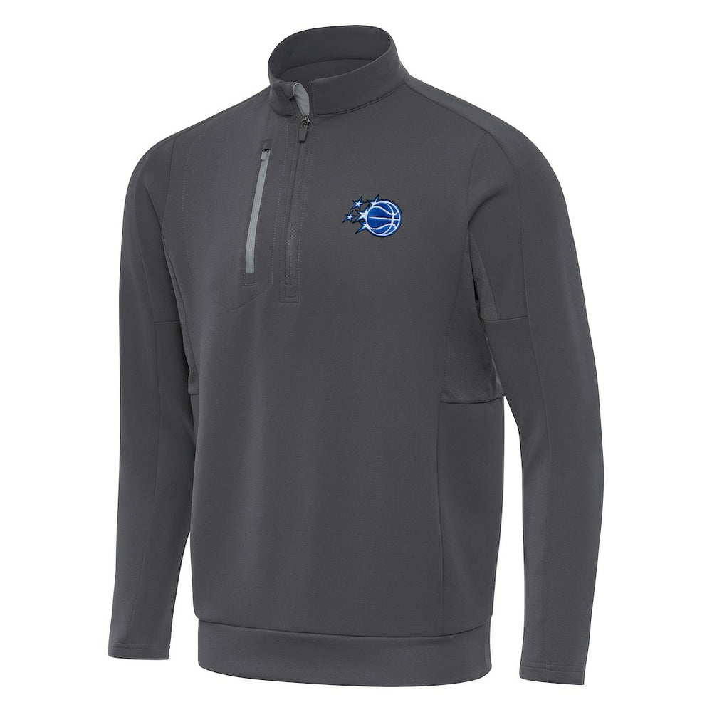 Orlando Magic Antigua New Logo Generation Quarter-Zip Pullover Top Pewter - New Era