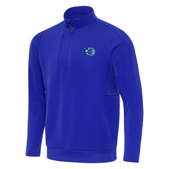 Orlando Magic Antigua New Logo Generation Quarter-Zip Pullover Top Royal - New Era