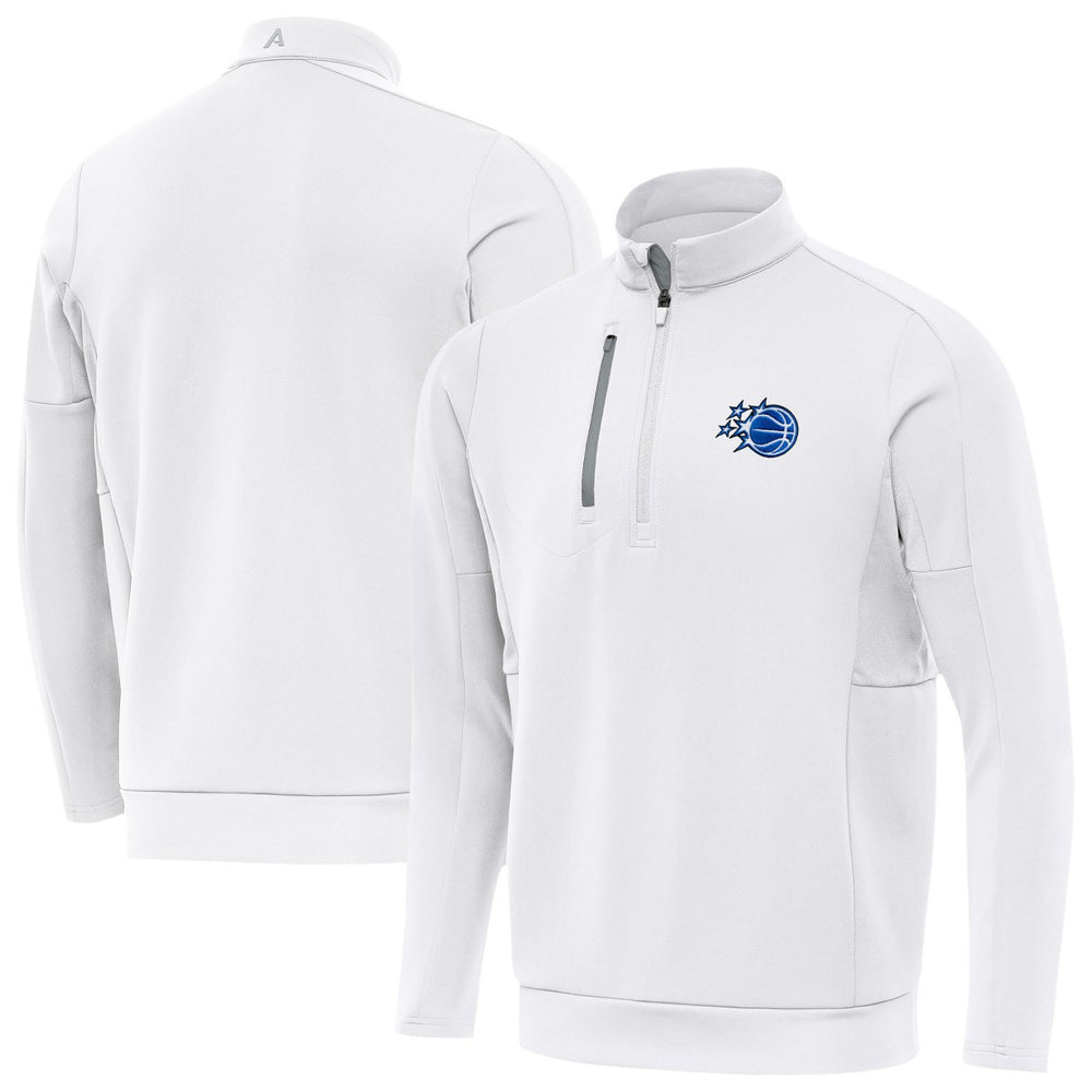 Orlando Magic Antigua New Logo Generation Quarter-Zip Pullover Top White - New Era