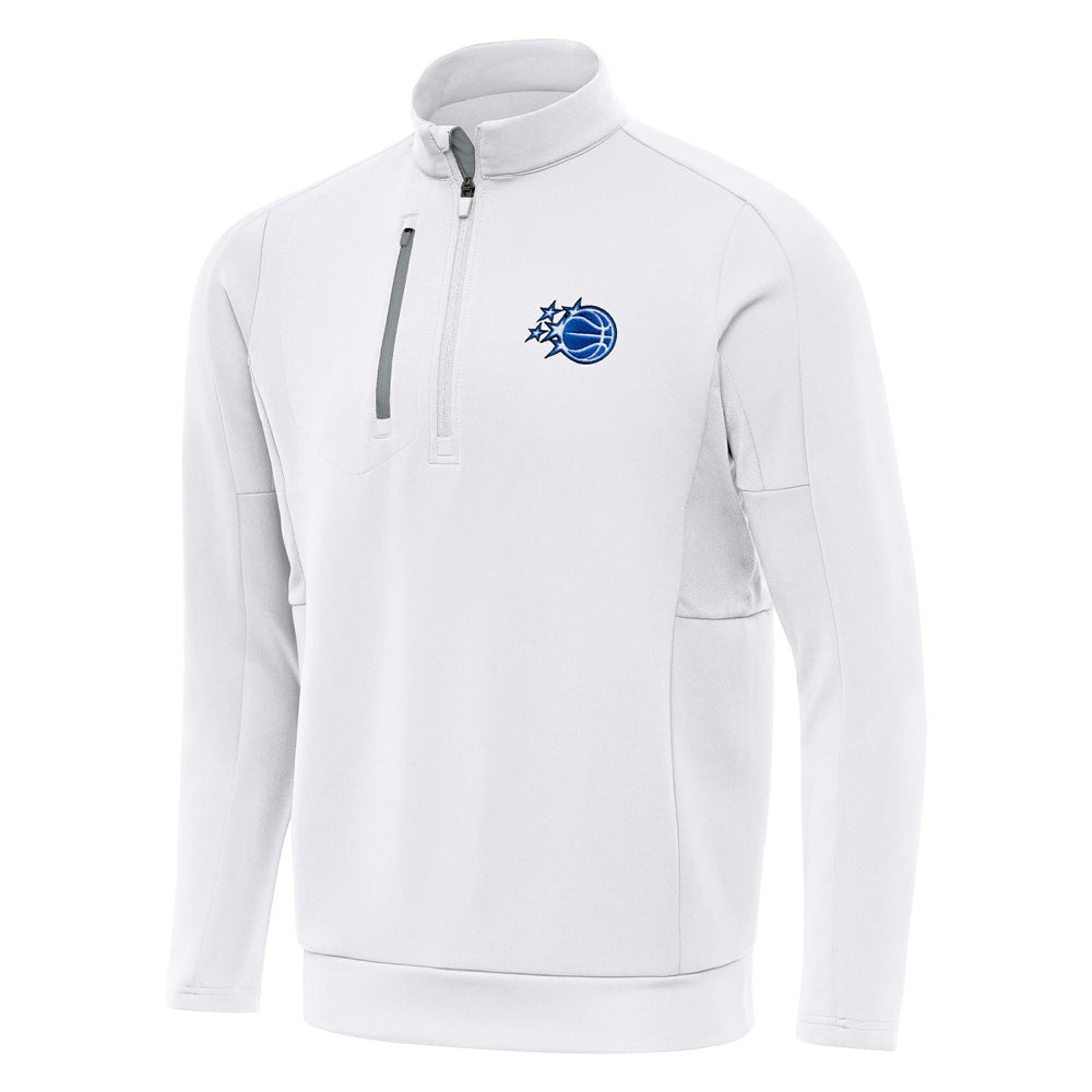 Orlando Magic Antigua New Logo Generation Quarter-Zip Pullover Top White - New Era