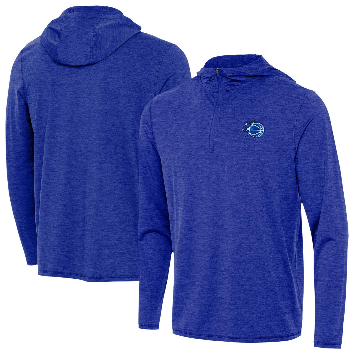 Orlando Magic Antigua New Logo Tidy Quarter-Zip Hoodie Heather Royal outlet