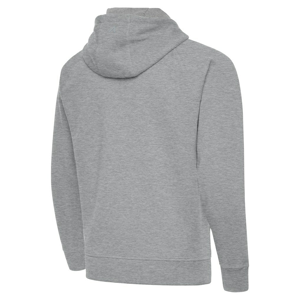 Orlando Magic Antigua New Logo Tall Victory Full-Zip Hooded Sweatshirt Heather Gray