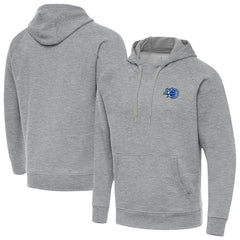 Orlando Magic Antigua New Logo Victory Pullover Hoodie Heather Gray