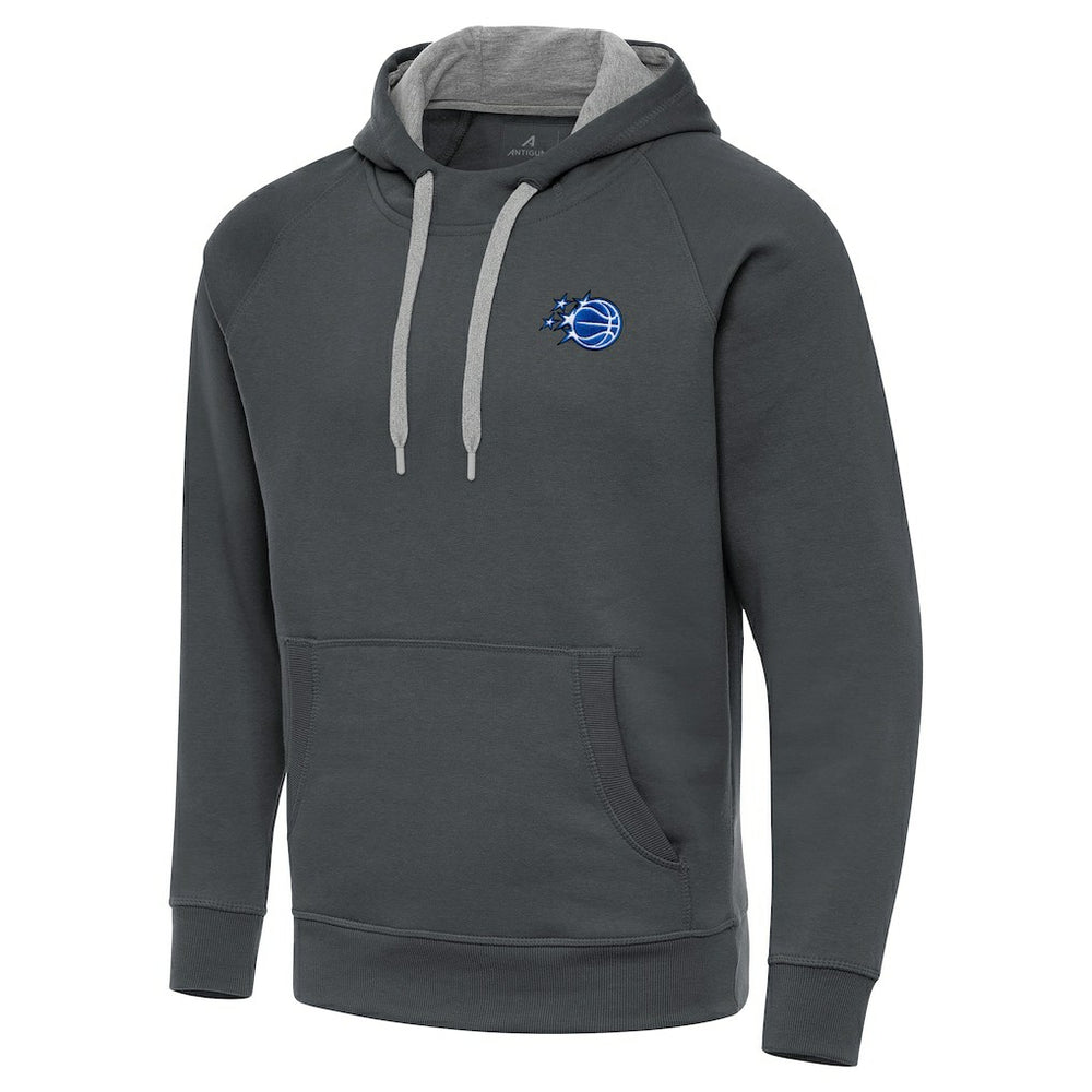 Orlando Magic Antigua New Logo Victory Pullover Hoodie Charcoal