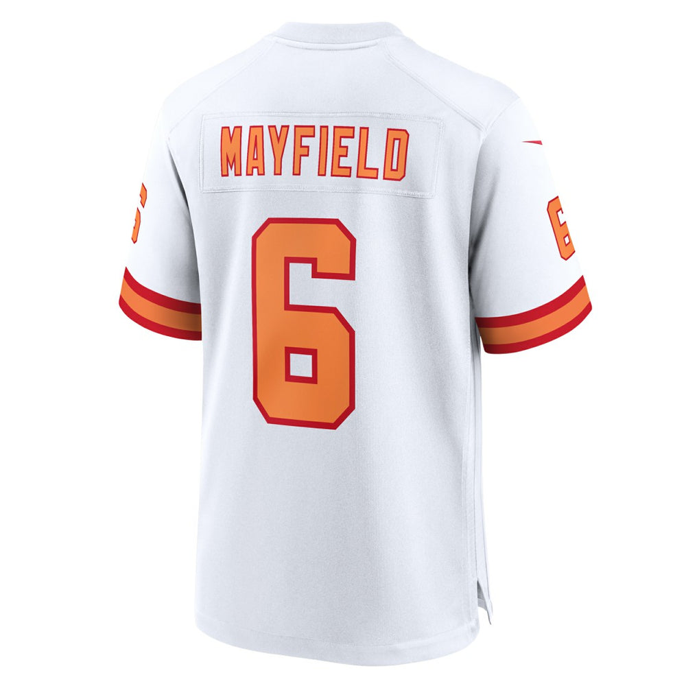 Baker Mayfield '76 Tampa Bay Buccaneers 50th Season Game Jersey - White Jerseys