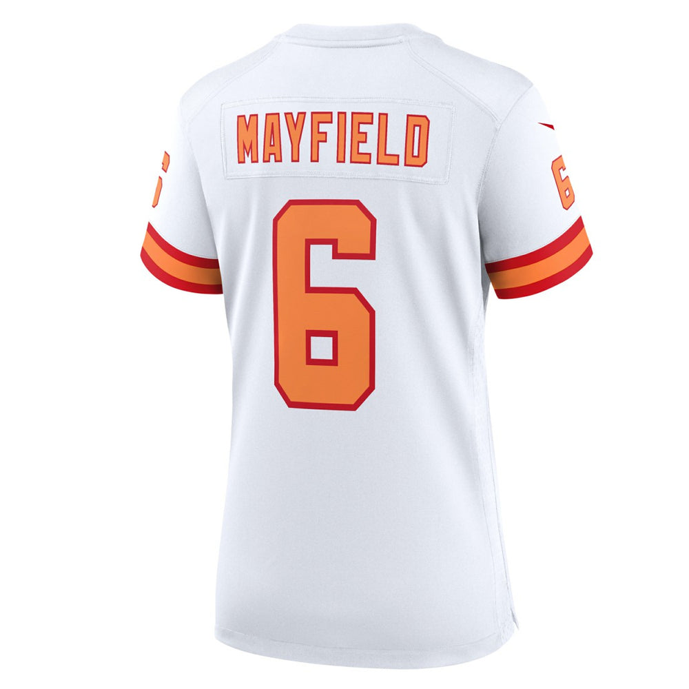 Baker Mayfield '76 Tampa Bay Buccaneers Women's 50th Season Game Jersey - White Jerseys