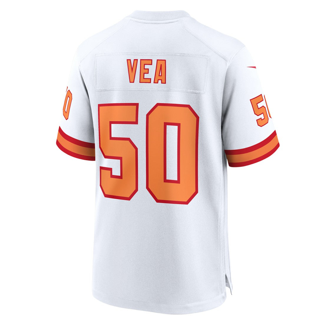 Vita Vea '76 Tampa Bay Buccaneers 50th Season Game Jersey - White Jerseys