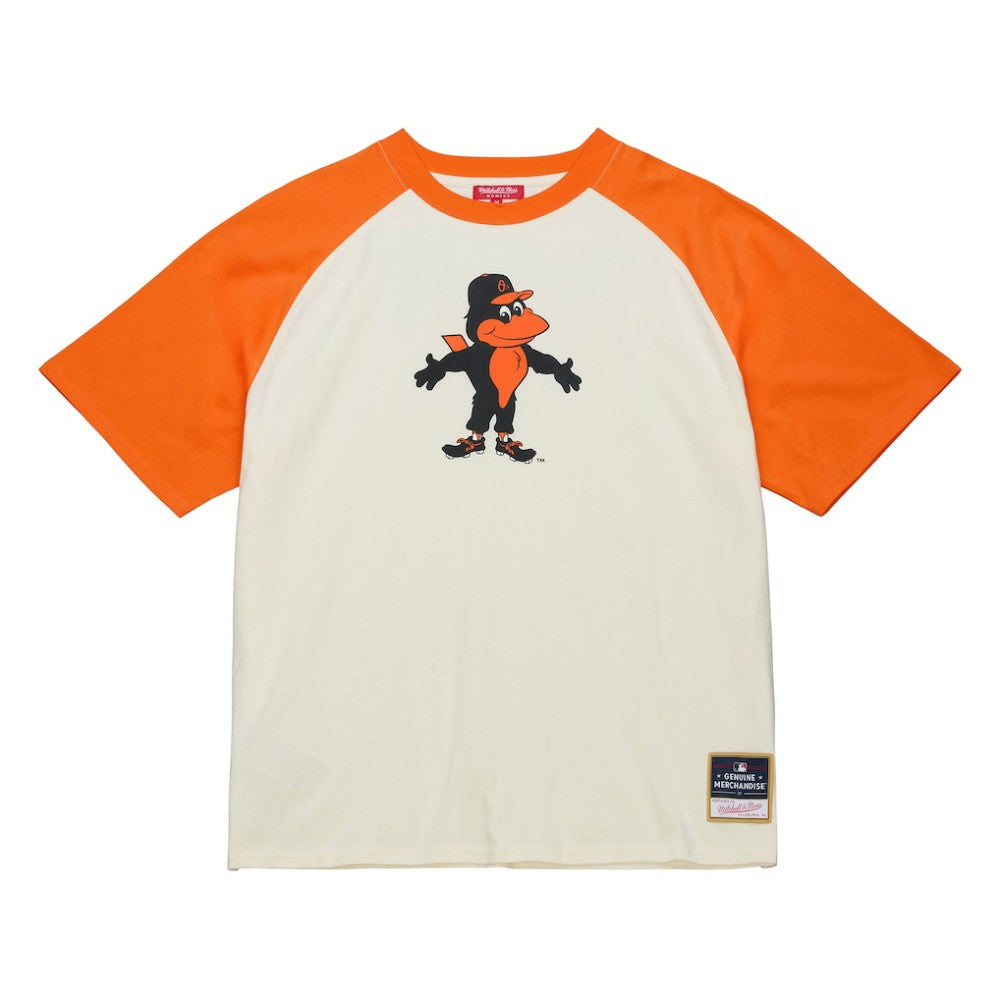 Baltimore Orioles Mitchell & Ness Women's Boyfriend Raglan T-Shirt - Cream T-shirts