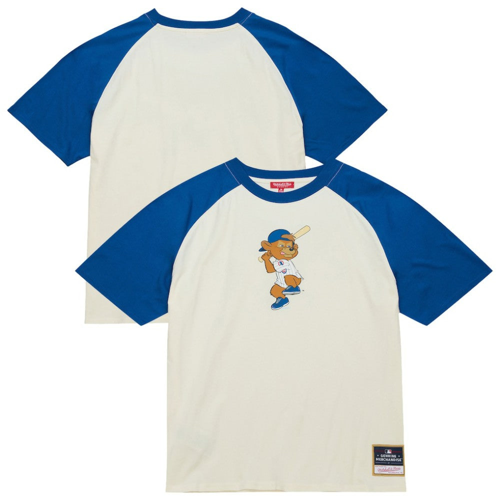 Chicago Cubs Mitchell & Ness Women's Boyfriend Raglan T-Shirt - Cream T-shirts